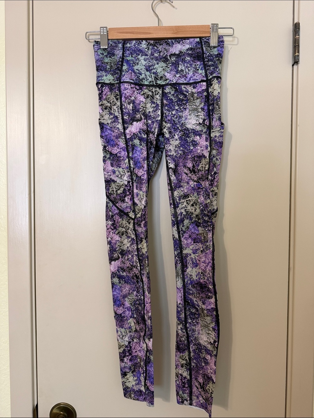 lululemon athletica Purple Marble Print Leggings